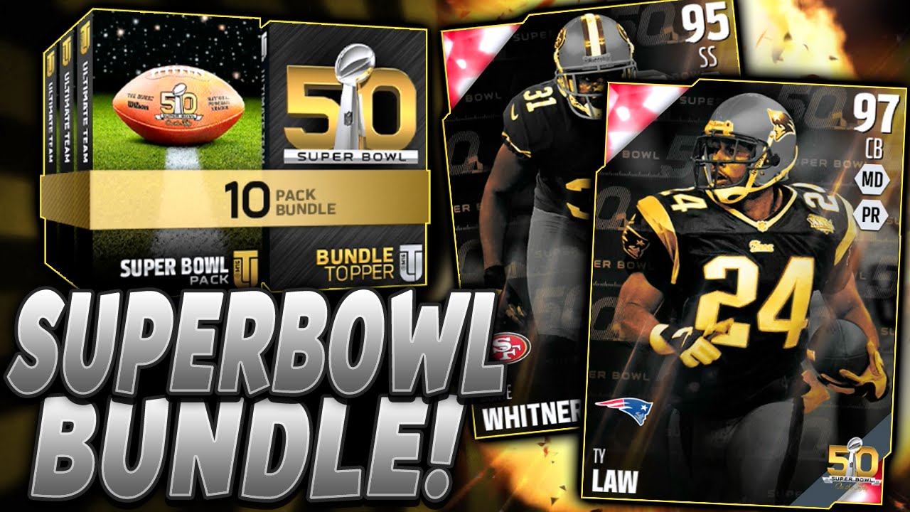 ELITE SUPERBOWL PULL! | LAW AND WHITNER! | MUT 16 SUPERBOWL BUNDLE OPENING