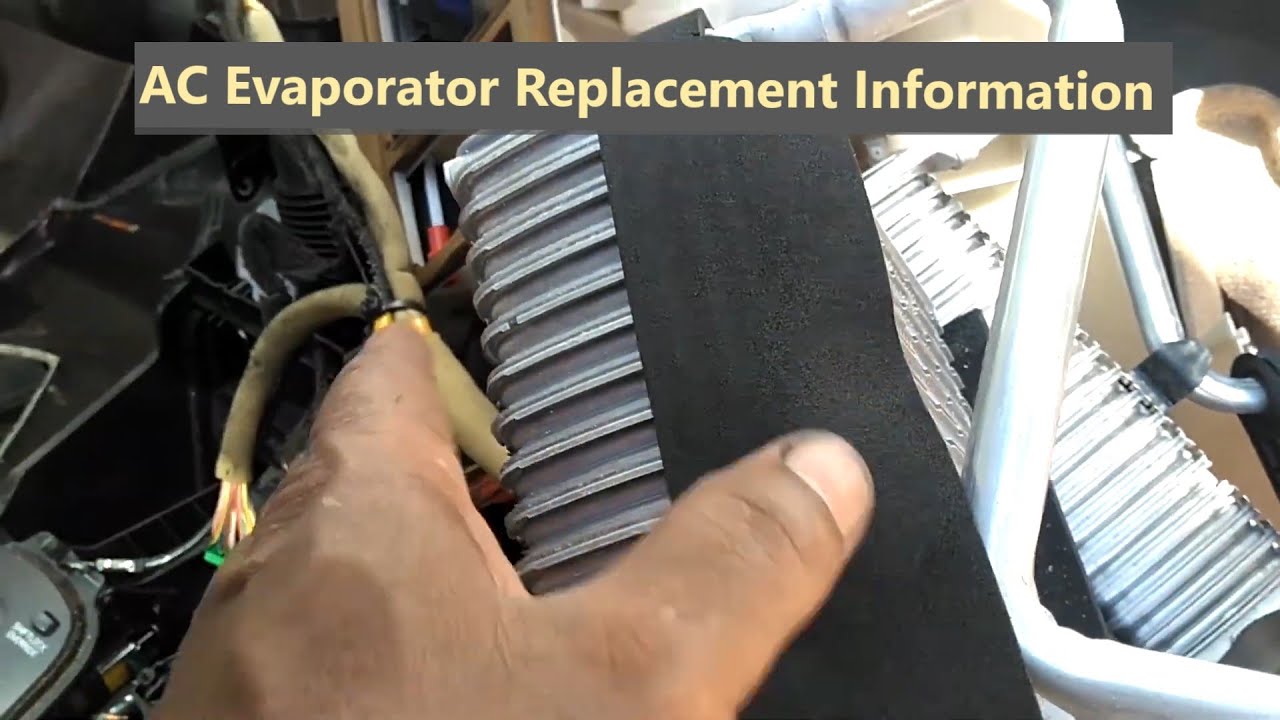Information for replacing the AC evaporator on a Volvo 850, S70, V70, C70, XC70, V70R, etc. - VOTD