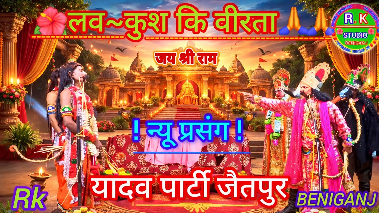 #वीडियो ⚔️🌺🙏धार्मिक राम लीला | लव कुश कि कहानी | 🙏😍श्री बालाजी पुरानी धार्मिक  राम लीला पार्टी 