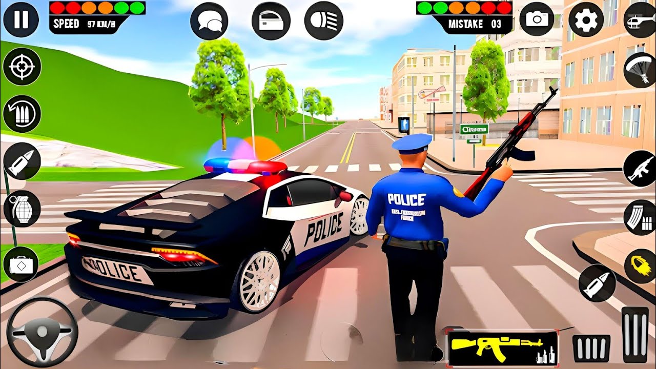 👮🏻‍♂️Police Car Chase Simulator 3D Game - 🚨Real Cop Cars Driving Simulator 2026 - Android GamePlay