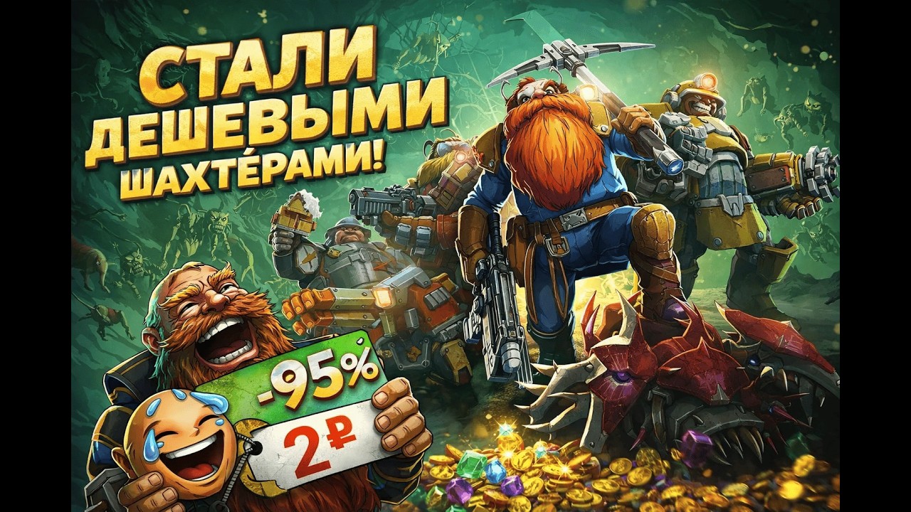 Нанялись дешёвыми шахтёрами в Deep Rock Galactic ! #deeprockgalactic