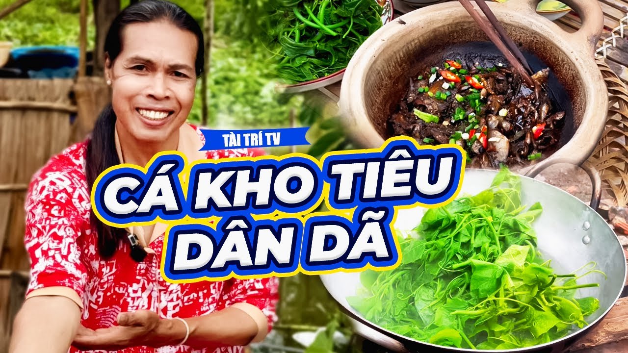 Cùng Mộng Kha Đi Tát Cạn Kiếm Cá Kho Tiêu Cho Buổi Cơm Chiều | Tài Trí TV