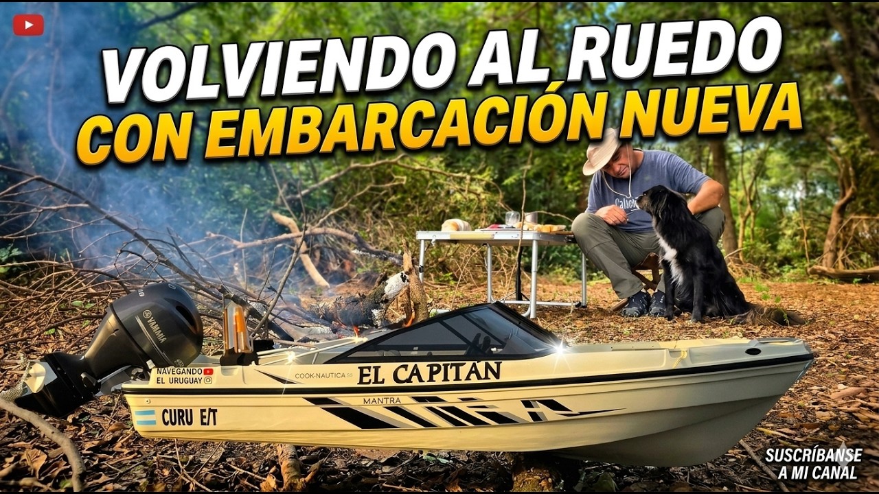 Снова в деле с новой лодкой.