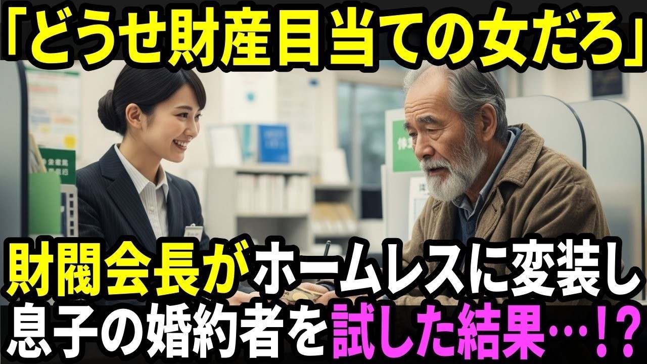 財閥会長がホームレスに変装し、息子の婚約者を試した結果…