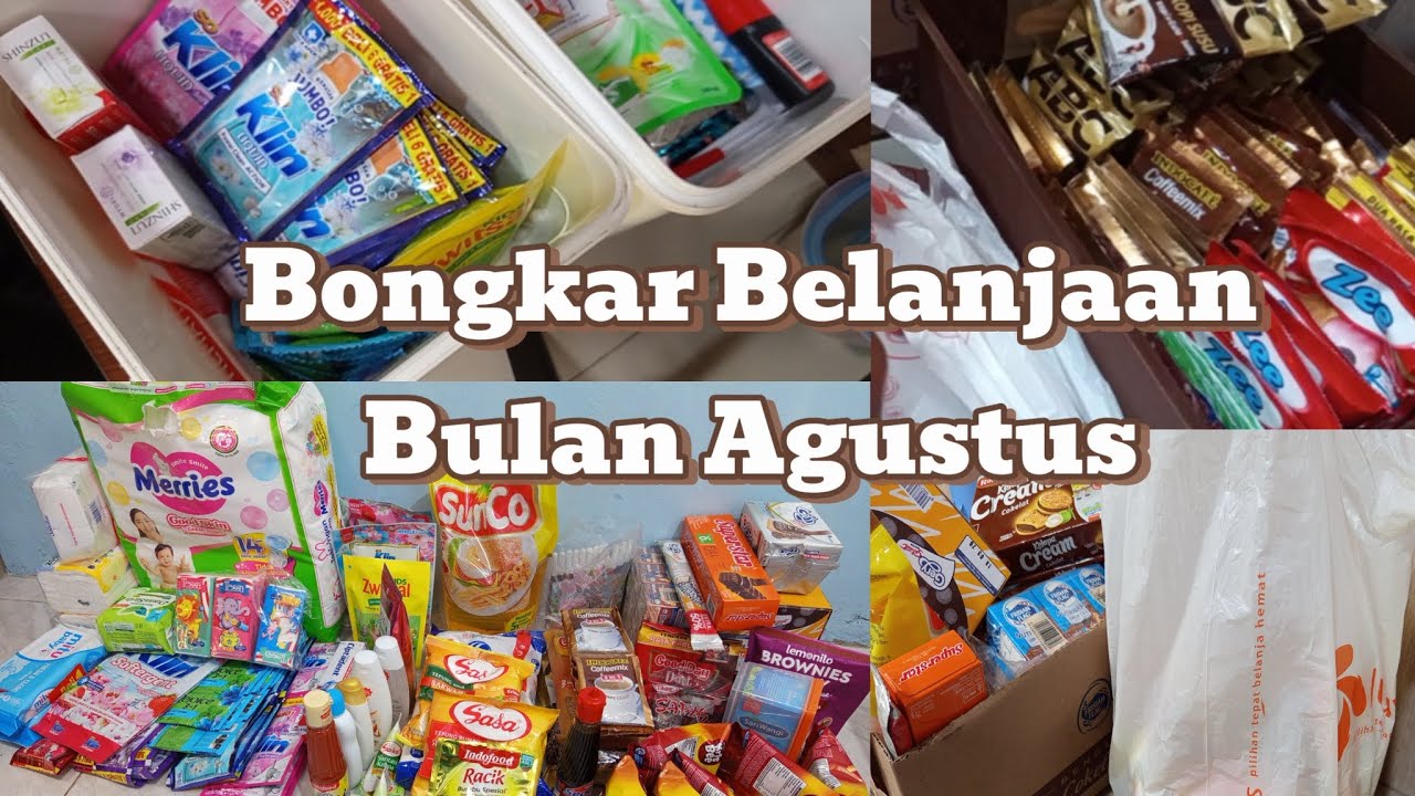 Bongkar Belanja Agustus || Refill dan restok