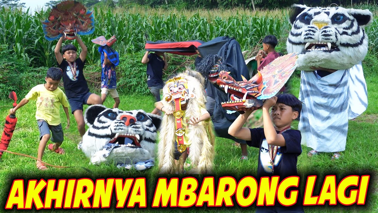 AKSI SERU DIMAS MAIN BARONGAN BARENG TEMAN TEMAN!! 🤣