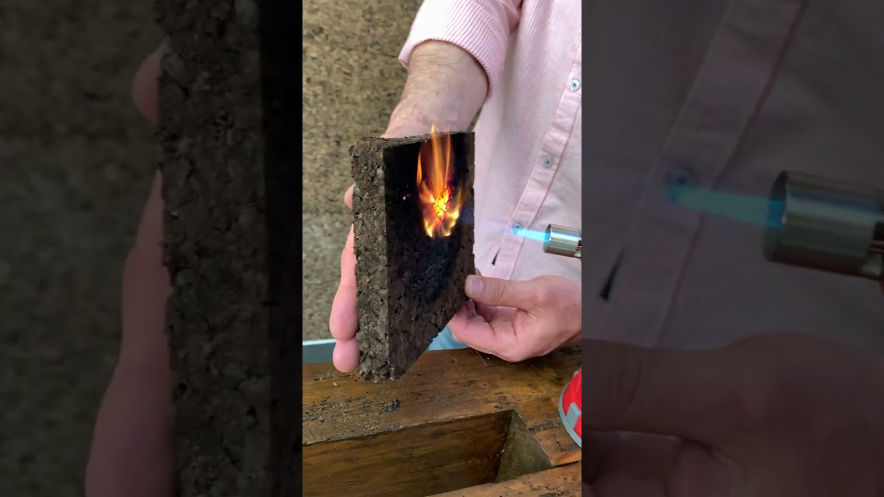 Comportamento da Cortiça em contacto com o calor (fogo)