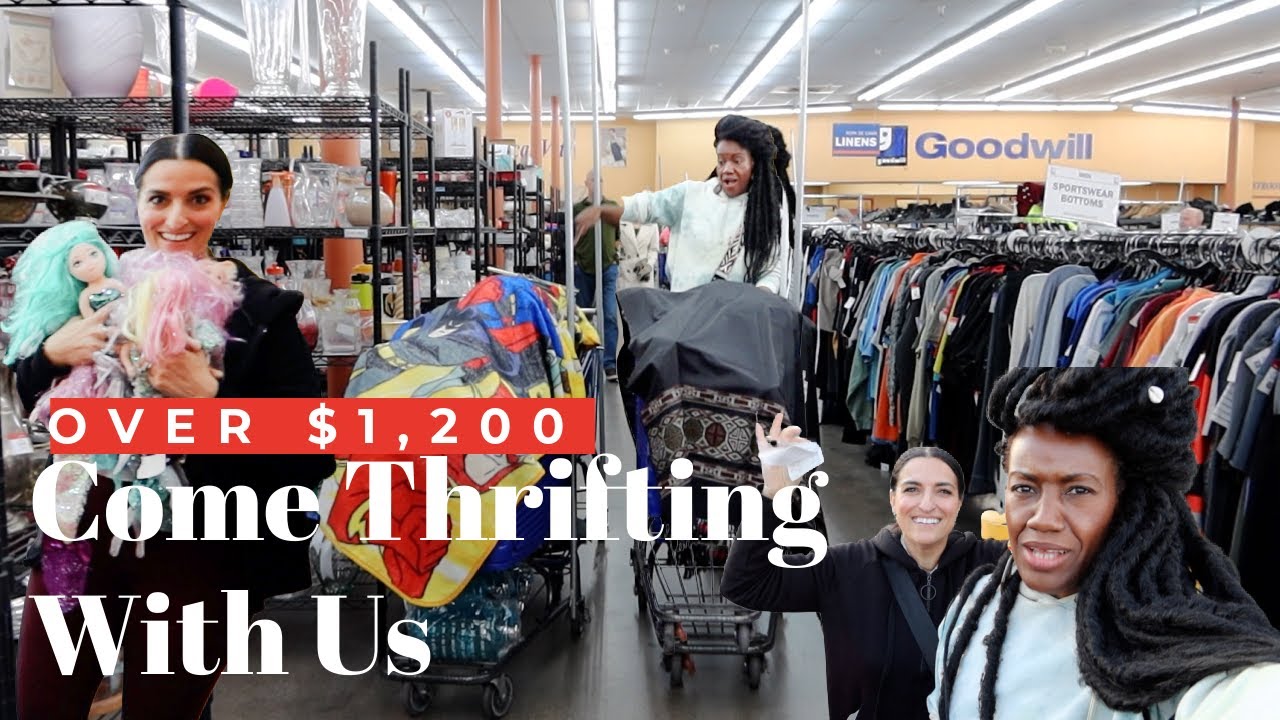 SPENDING $1,200 INSIDE GOODWILL #LASVEGAS | Come thrifting With Us |#ThriftersAnonymous