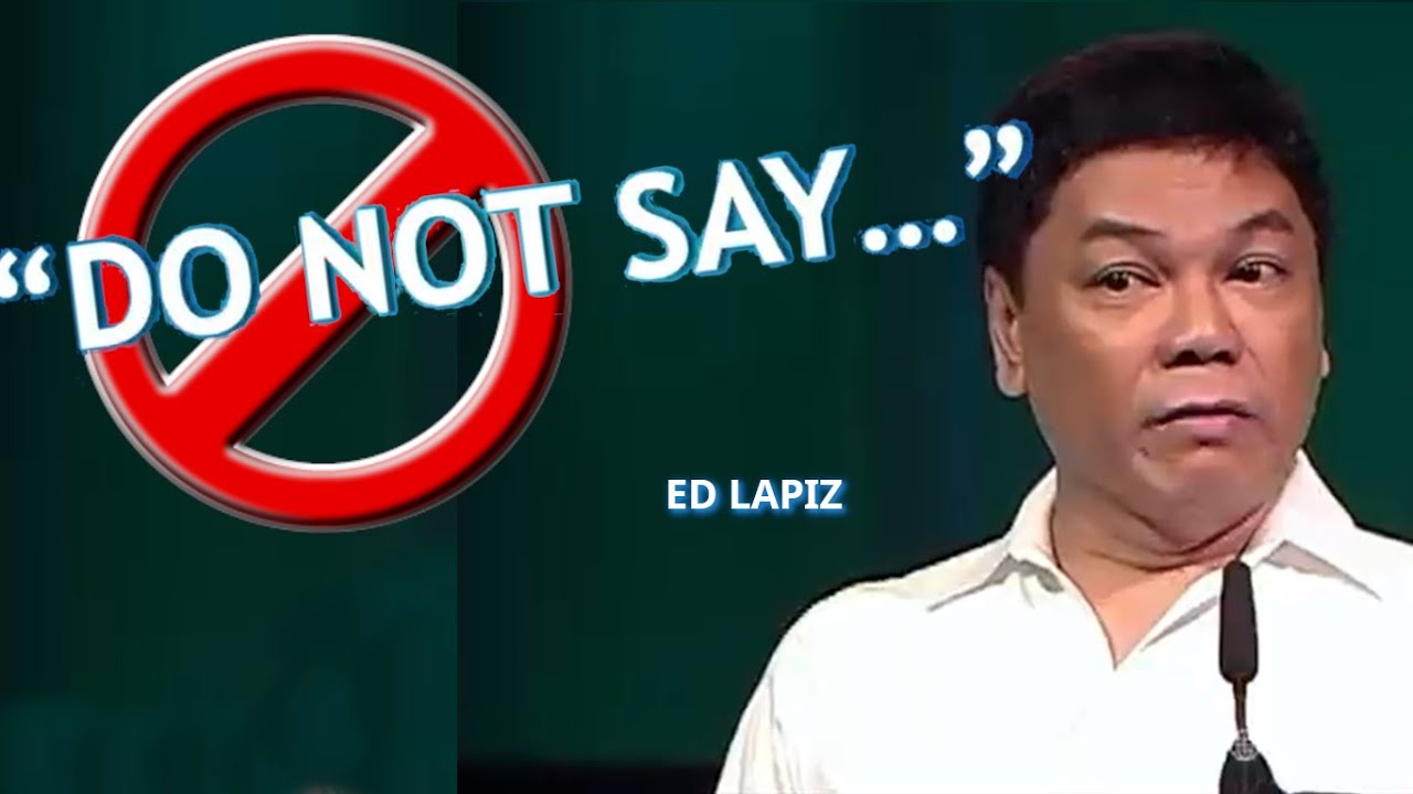 MGA BAGAY NA DI BINABANGGIT/SINASABI - DO NOT SAY