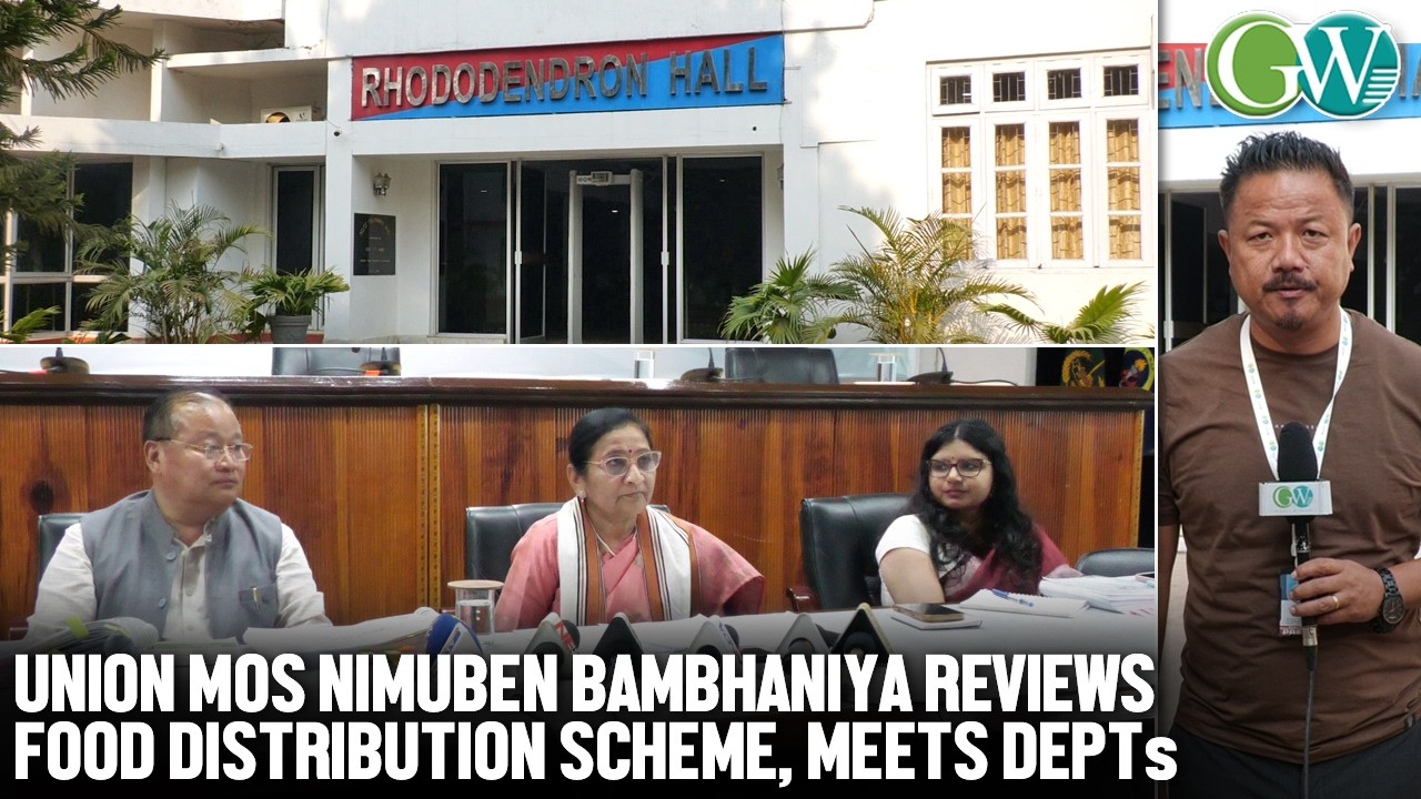 UNION MoS NIMUBEN JAYANTIBHAI BAMBHANIYA ADDRESSES MEDIA; HELD MEETING WITH VARIOUS DEPTs