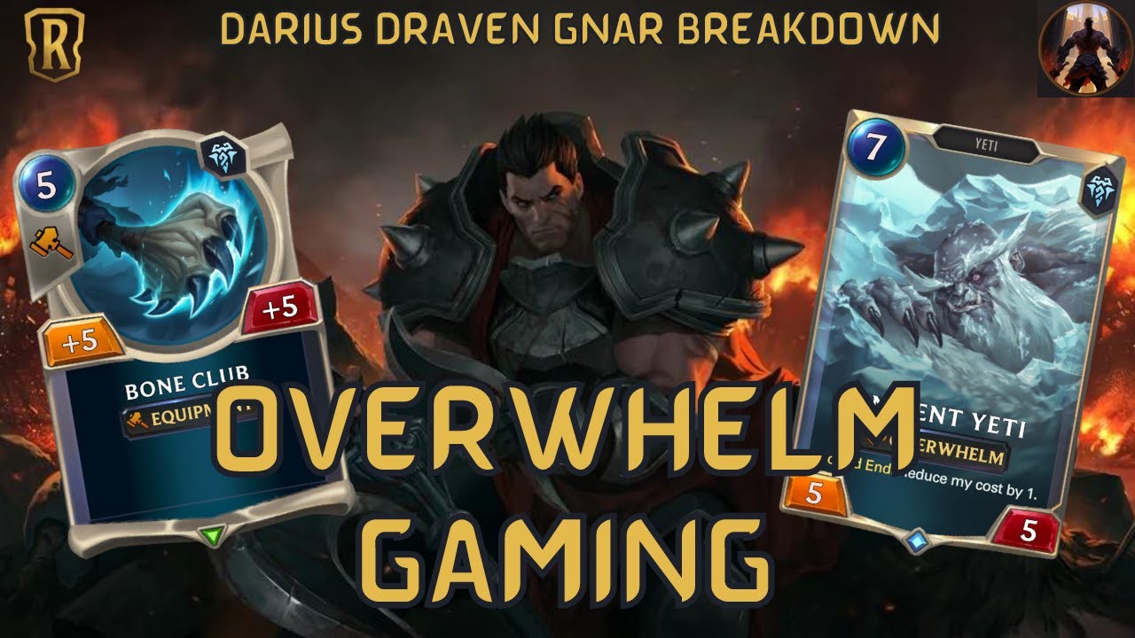 Noxus Freljord Overwhelm Will Always Do Well ft Darius Draven Gnar | Legends of Runeterra