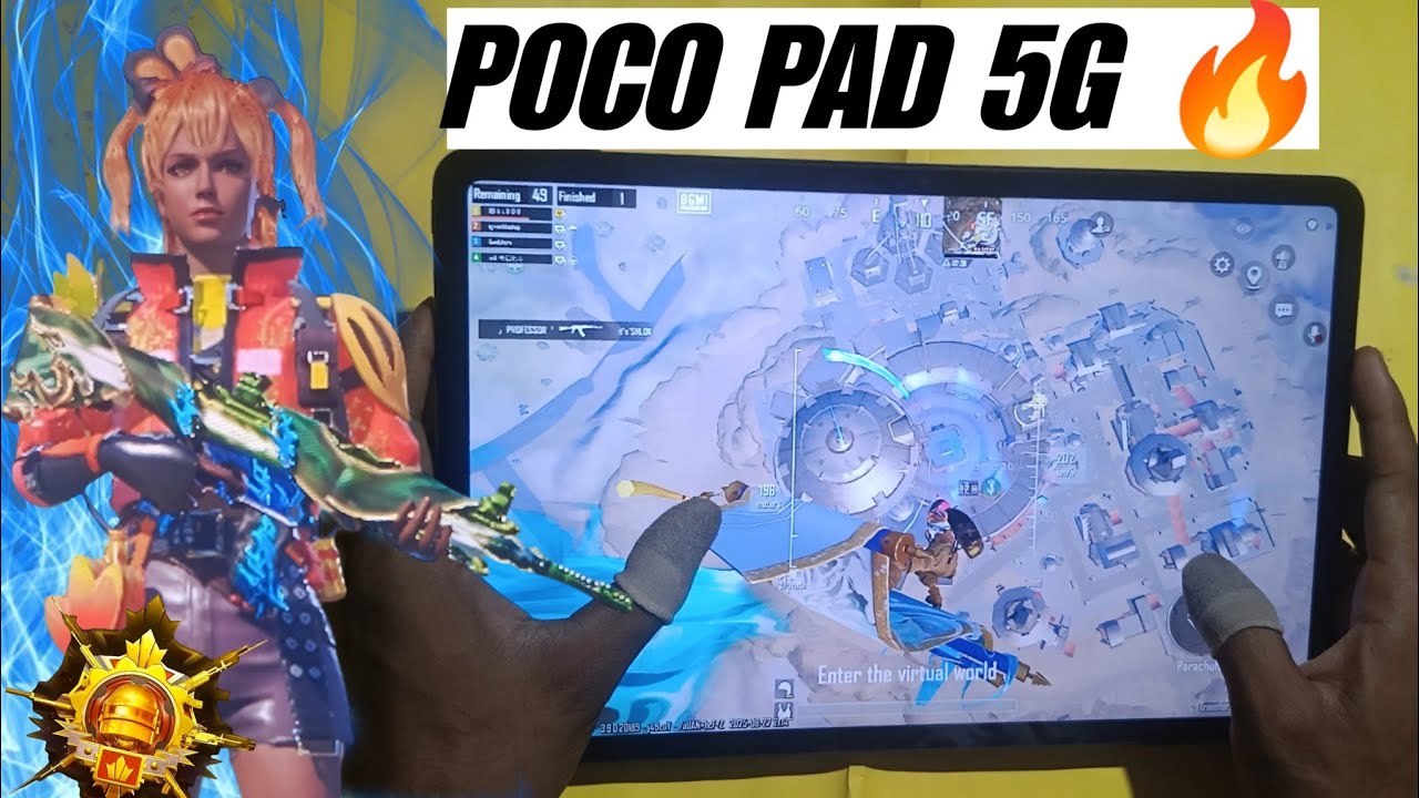 🤯 king of livik 🔥poco pad 5g BGMI HANDcam gameplay BGmi india |pubg mobil india come