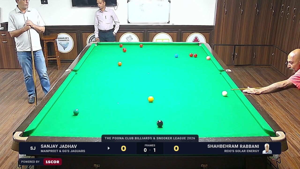 The Poona Club Billiards & Snookers League 2026 | Table 3 | Day 2