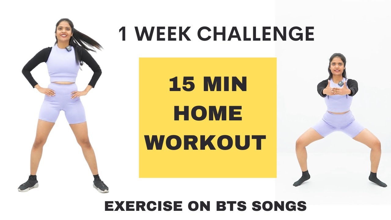 15 Min Daily Workout ON BTS SONGS | Full body transformation AT HOME | Ep 6 | Somya Luhadia