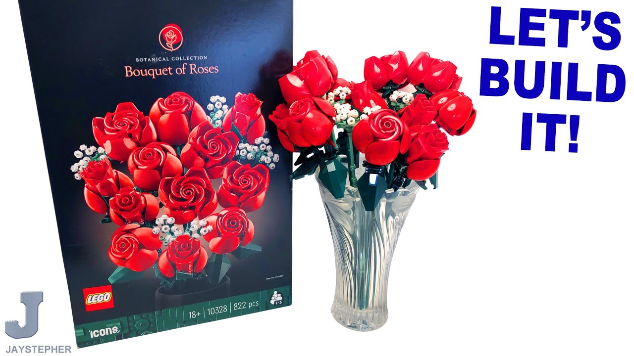 LEGO Icons 2024 Bouquet Of Roses 10328 Complete Build & Review