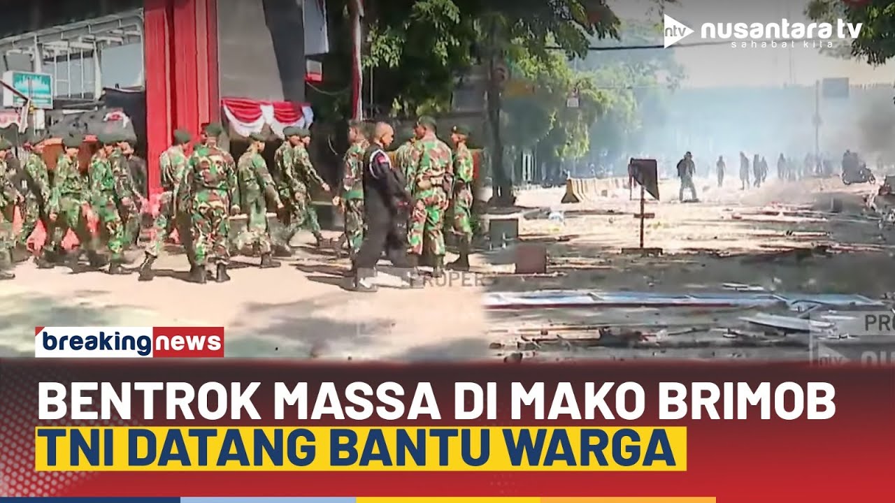 TNI Berdatangan di Tengah Bentrokan Massa vs Polisi di Mako Brimob Kwitang | BREAKING NEWS
