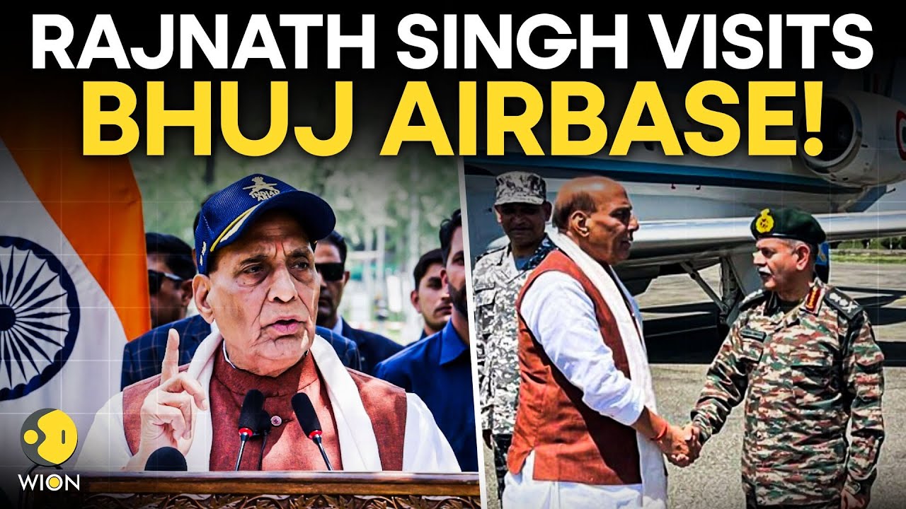 Rajnath Singh LIVE: Defence Minister Rajnath Singh Visits Bhuj Airbase  | Operation Sindoor | WION