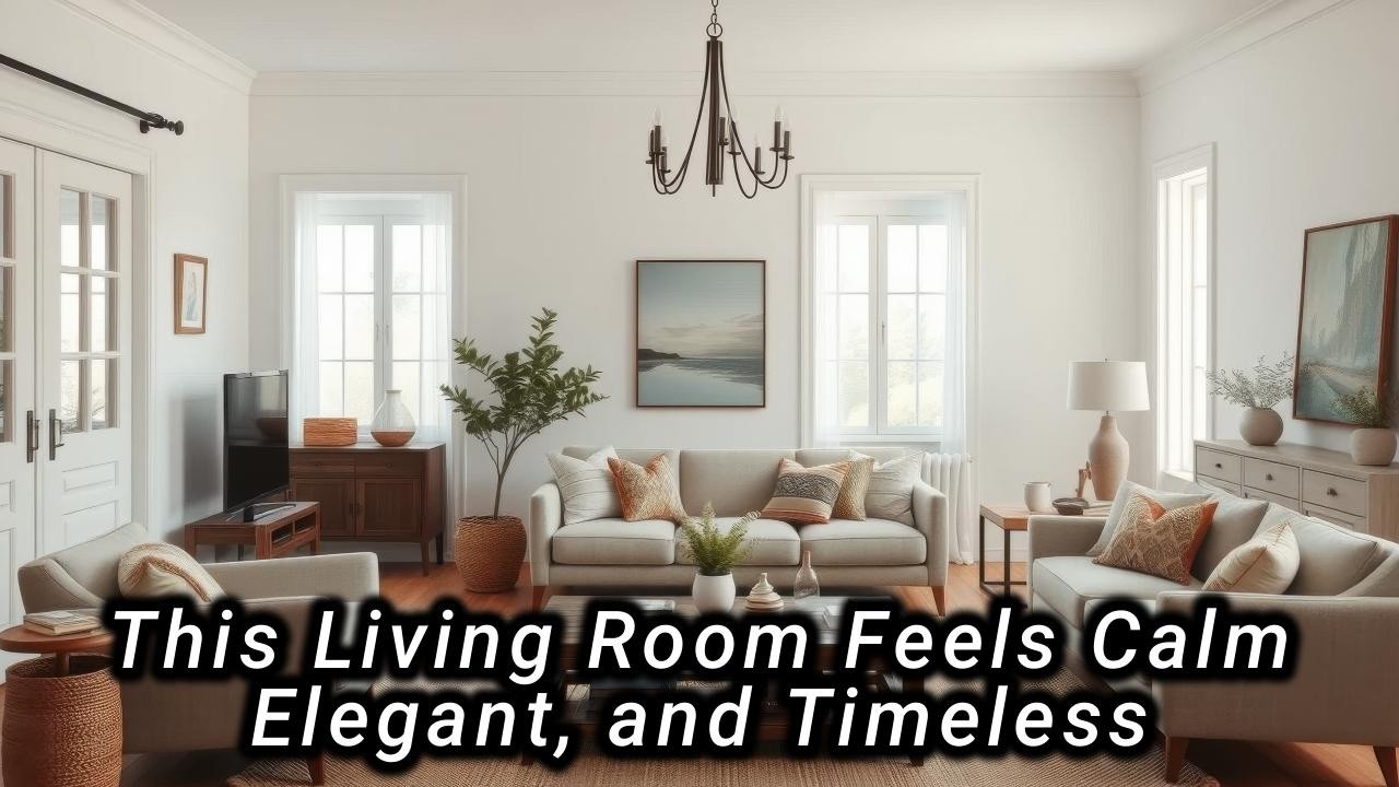 Modern Vintage Minimalist Living Room 🕯️ Timeless Country Elegance Meets Calm Luxury