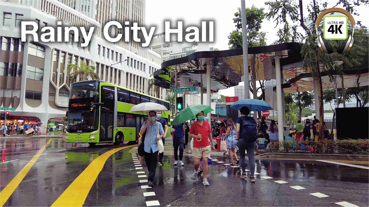 Singapore City Hall Rainy Sunday Afternoon Walks