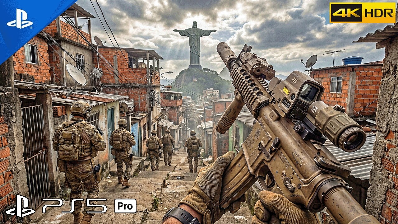 (PS5) US Army Raid in Rio de Janeiro | Realistic ULTRA Graphics Gameplay [4K 60FPS HDR] Call of Duty