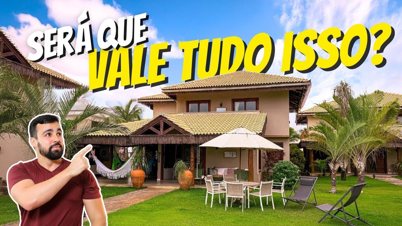 QUANTO CUSTA MORAR DE FRENTE PARA O MAR? TOUR PELA CASA PÉ NA AREIA EM FLECHEIRAS