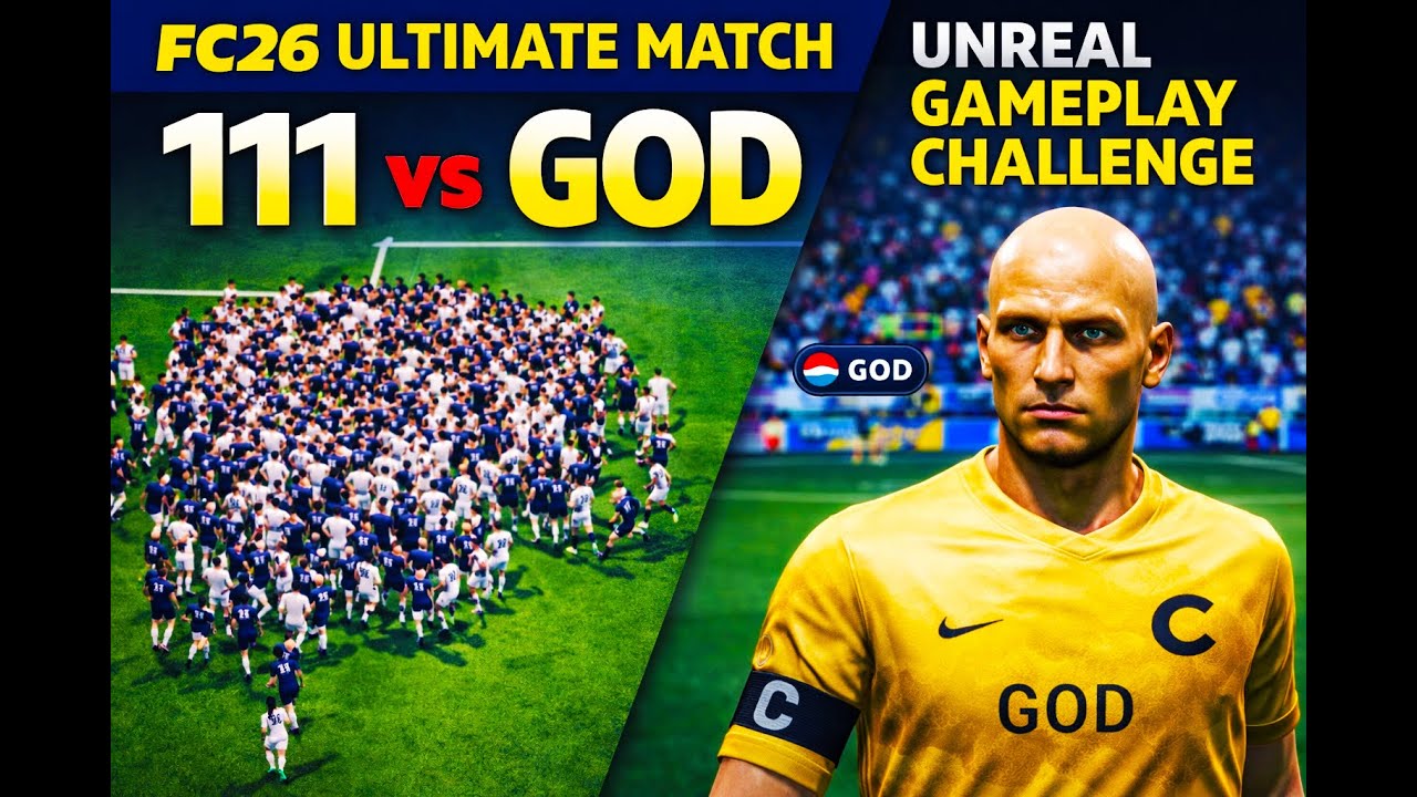 FC26 Ultimate Match | 11 vs GOD | Unreal Gameplay Challenge