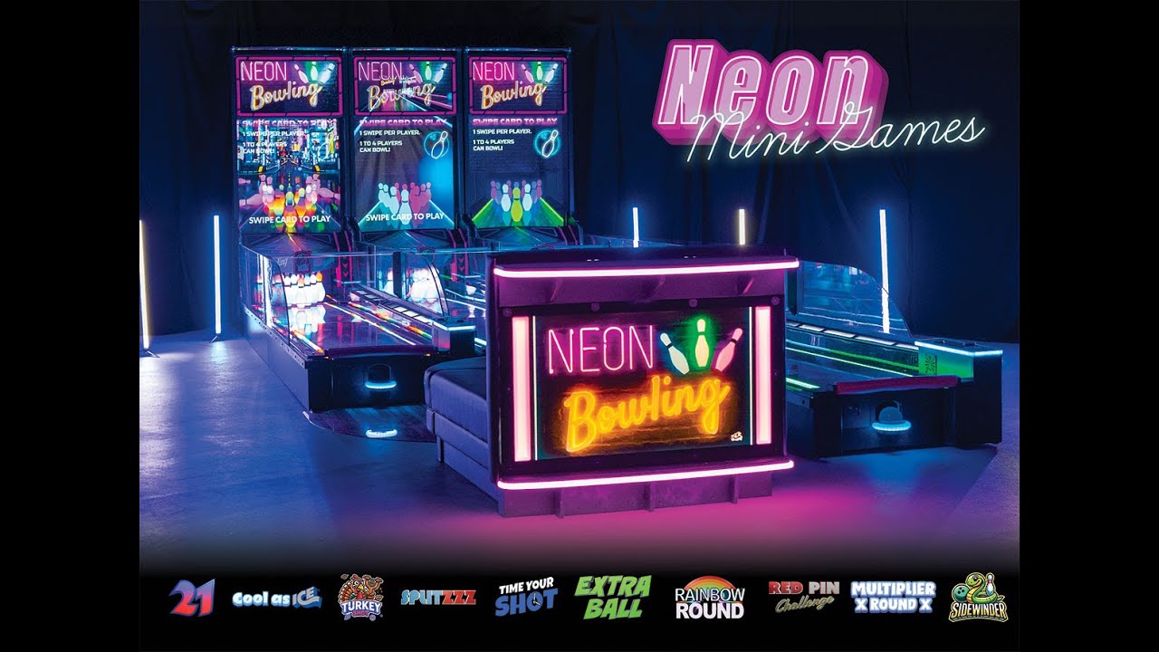 Neon Bowling Mini Games