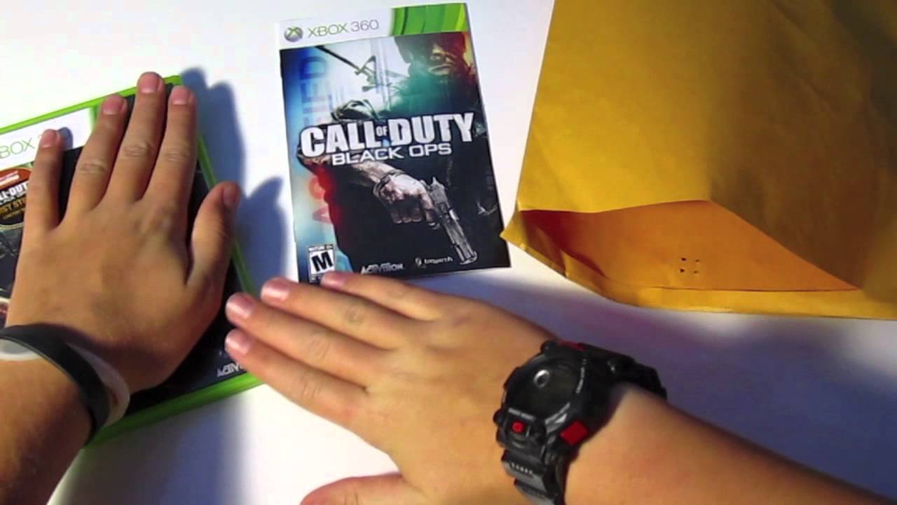 Call Of Duty Black Ops and XBOX 360 Headset Unboxing (ASMR)
