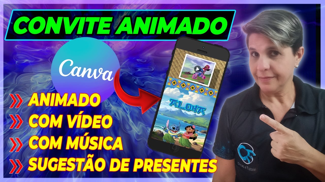 COMO CRIAR UM CONVITE ANIMADO COM VIDEO NO CANVA PASSO A PASSO COMPLETO