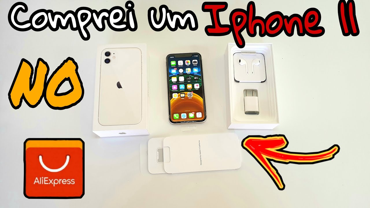 Comprei um IPHONE 11 no ALIEXPRESS | Será que deu bom? Unboxing de Iphone!
