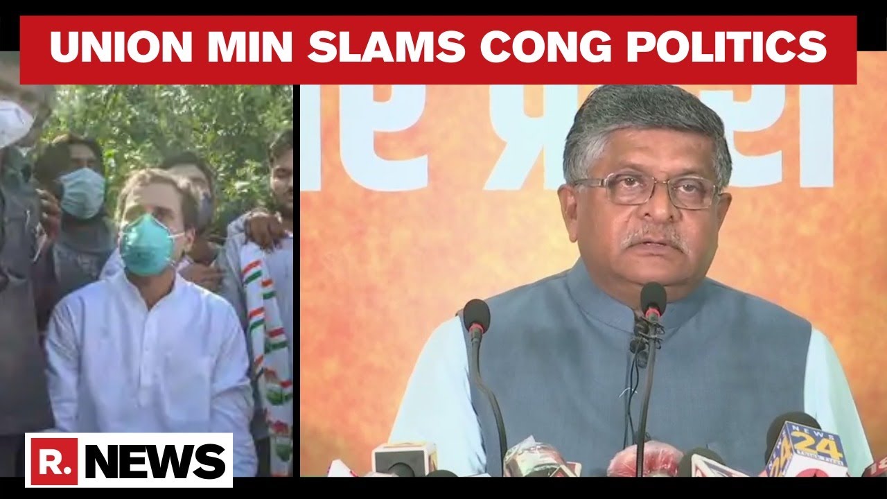 Ravi Shankar Prasad Attacks Rahul Gandhi Over Hathras Case Politics, Exposes Congress Hypocrisy