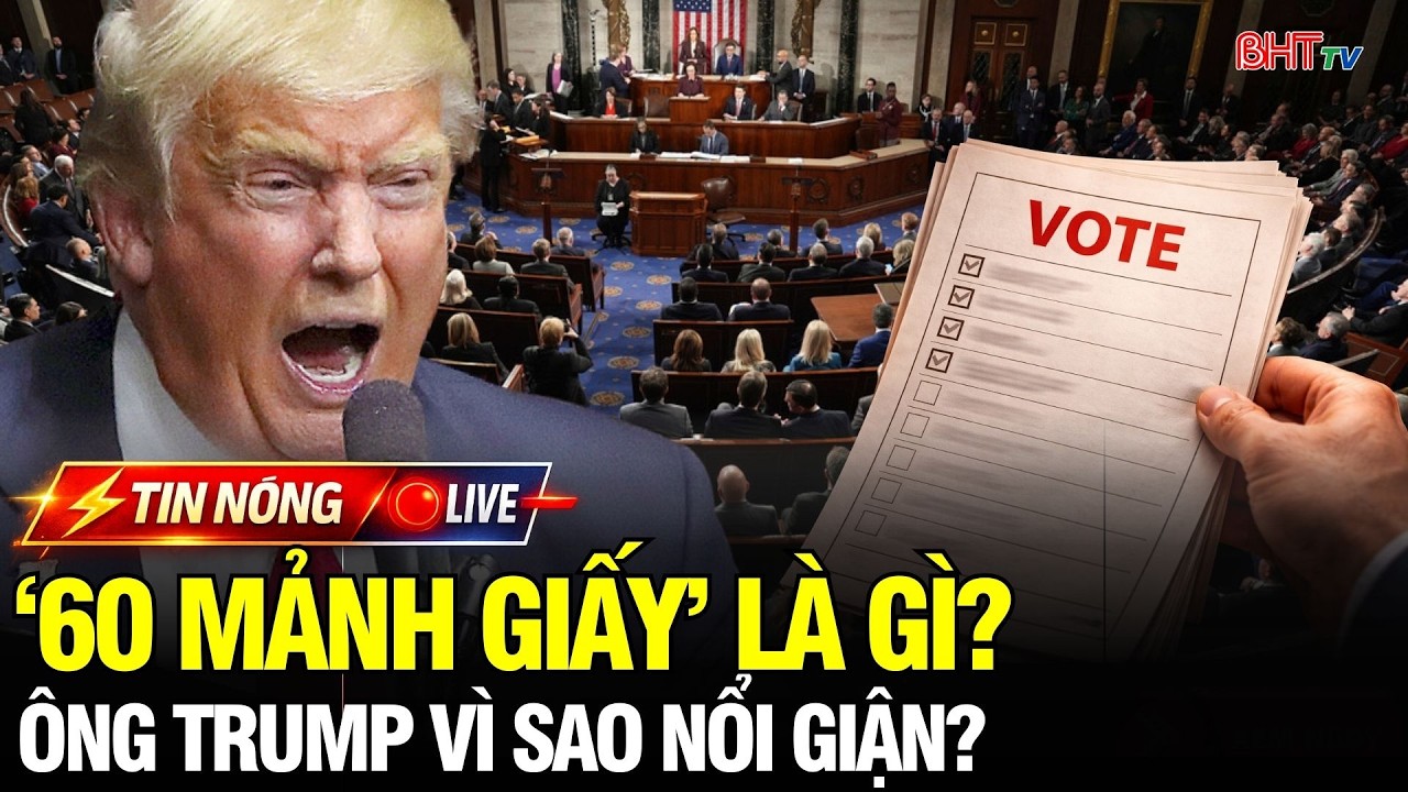 🔴Nước Mỹ chấn động: Ông Trump nổi giận vì “60 mảnh giấy” – Ai chống lại sẽ trả giá!