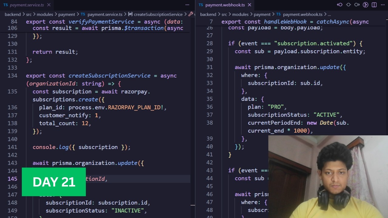 🔴 Day 21 &mdash; Building my SaaS as a Solo Developer (Live Coding)