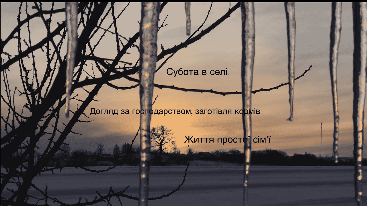 Субота без відпочинку. Тварини, корма, один день роботи з ранку до вечора.