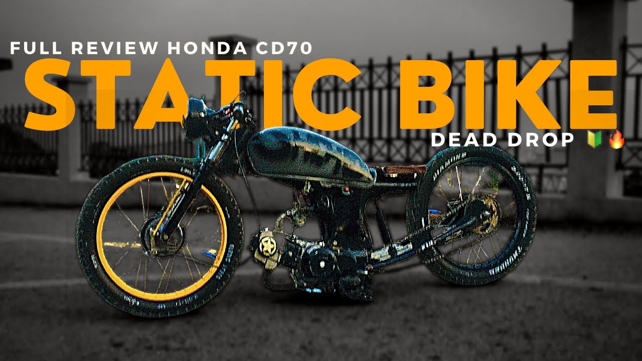 Honda CD70 Full Modified And Dead Drop / zameen k sath chikwa / best funny review 😂♥️