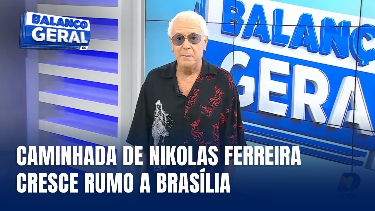 Destaque Cacau Menezes - Caminhada de Nikolas Ferreira até Brasília reúne apoiadores