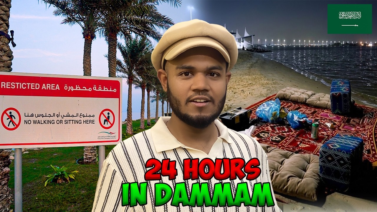 Watching Bahrain Border from Dammam Saudi Arabia | Chilling at Arabian Sea Beach at Night | 2026  🇸🇦