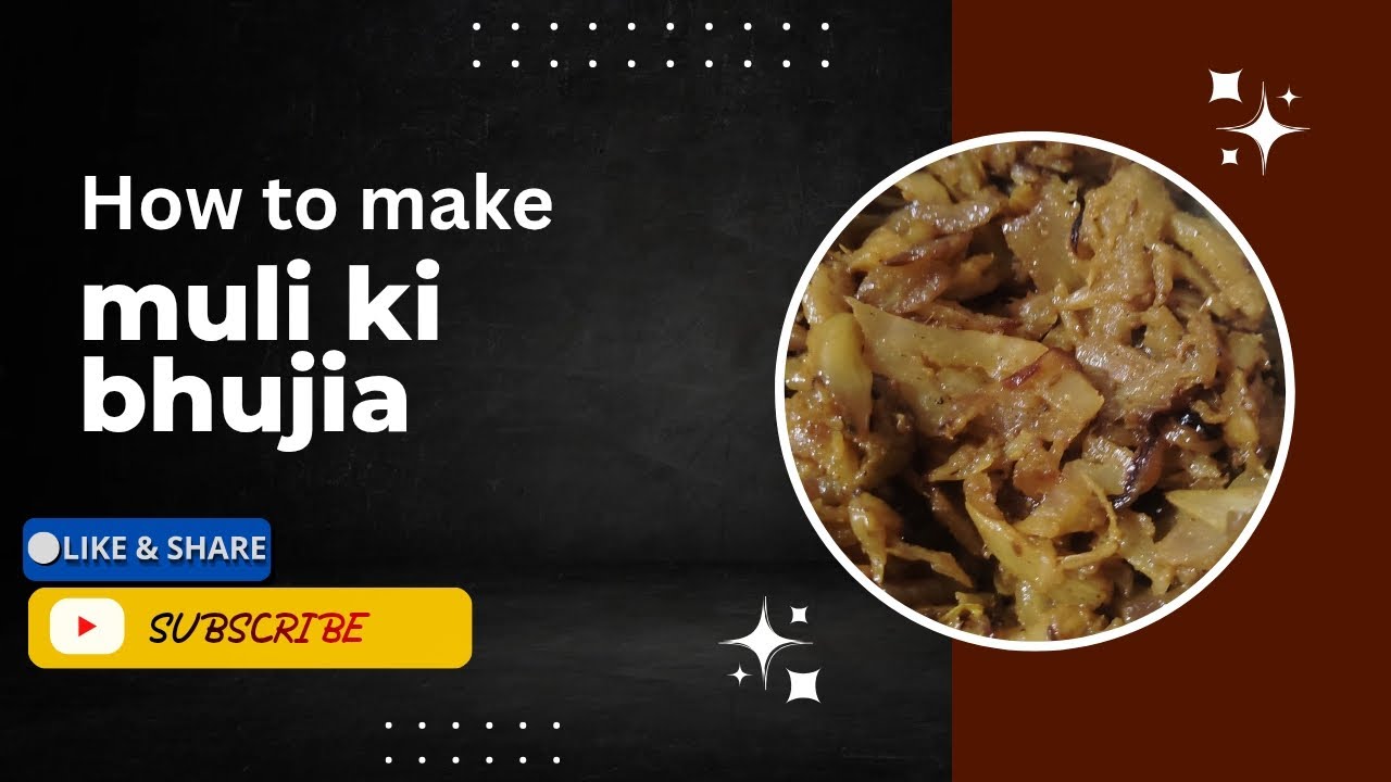 How to make tasty muli ki bhujia 🙏