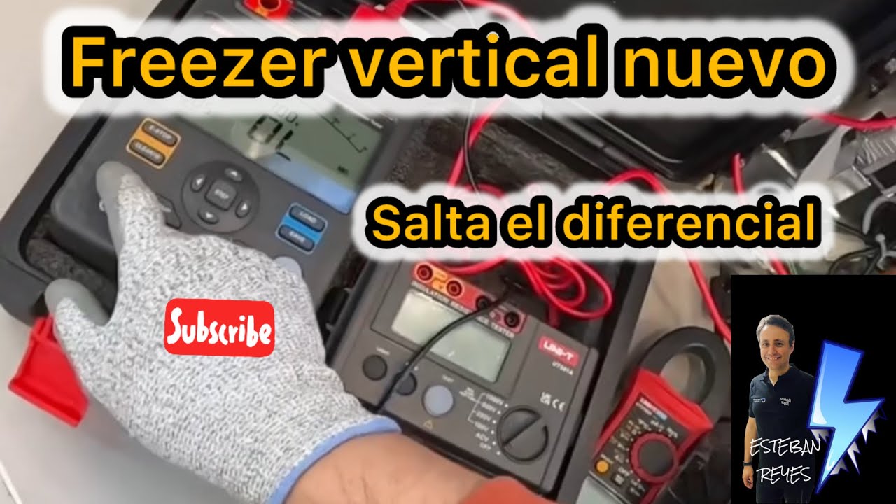Freezer vertical, salta el diferencial, a veces lo nuevo también viene con problemas.