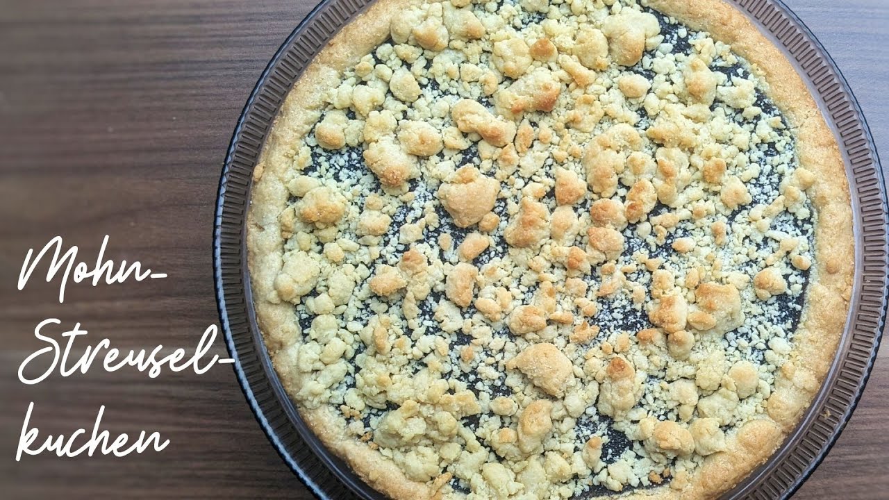 MOHNSTREUSELKUCHEN | Vegan | The Chops