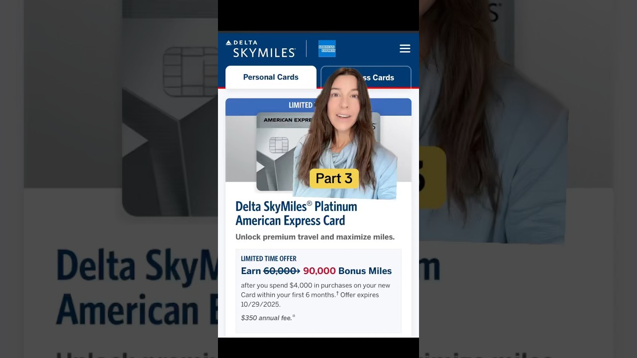 Delta American Express Platinum credit card: elevated offer & perks 💳 #americanexpress #delta