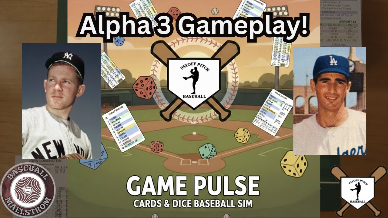 Game Pulse Payoff Pitch PC Game - Alpha 3 Gameplay - 1963 World Series Game 4 - Yankees @ Dodgers