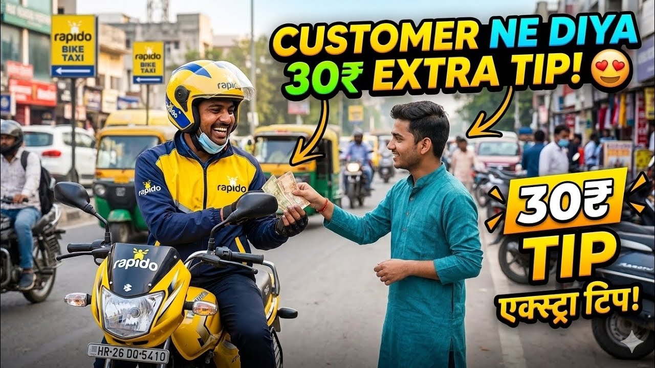 Customer Ne Di 30Rs. Ki Tip 🤑 #manchalarider26 