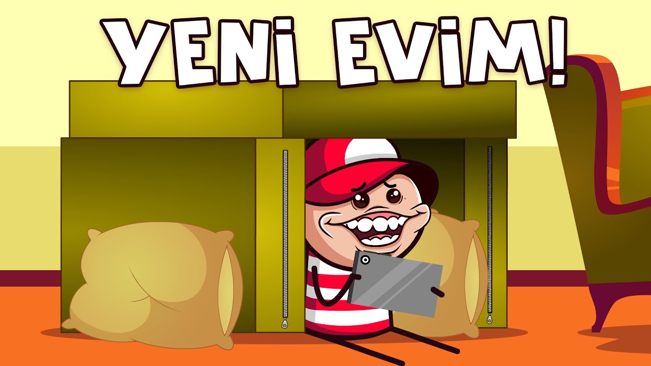 KÜÇÜKKEN MİNDERDEN EV YAPARDIK (En Komik Animasyonlar)