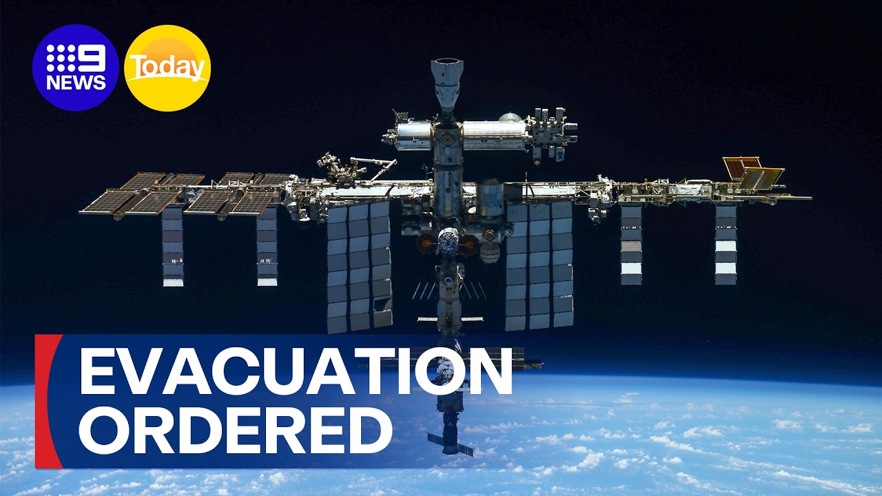 International Space Station air leak causes evacuation order | 9 News Australia