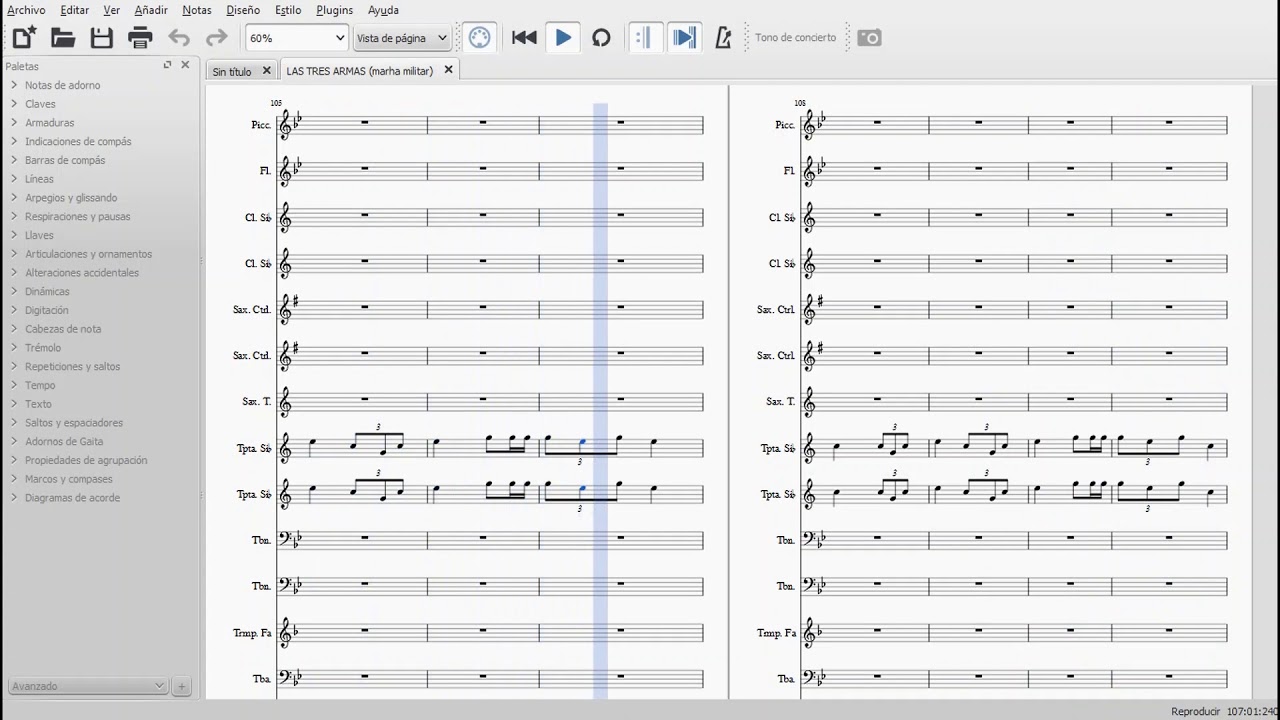 Las Tres Armas (Marcha Militar) / Musescore.