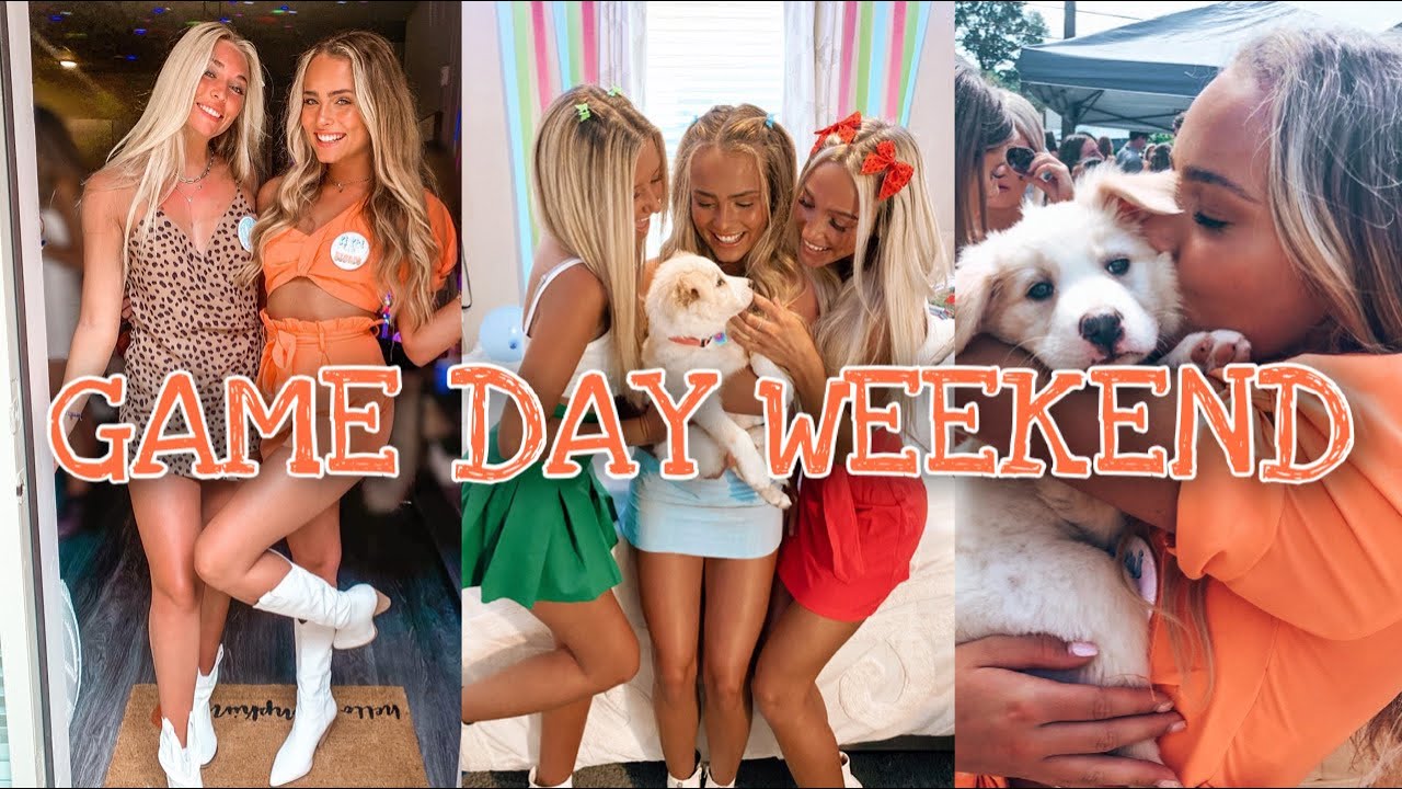COLLEGE GAME DAY WEEKEND VLOG: brunch, grwm, big/little reveal, etc!