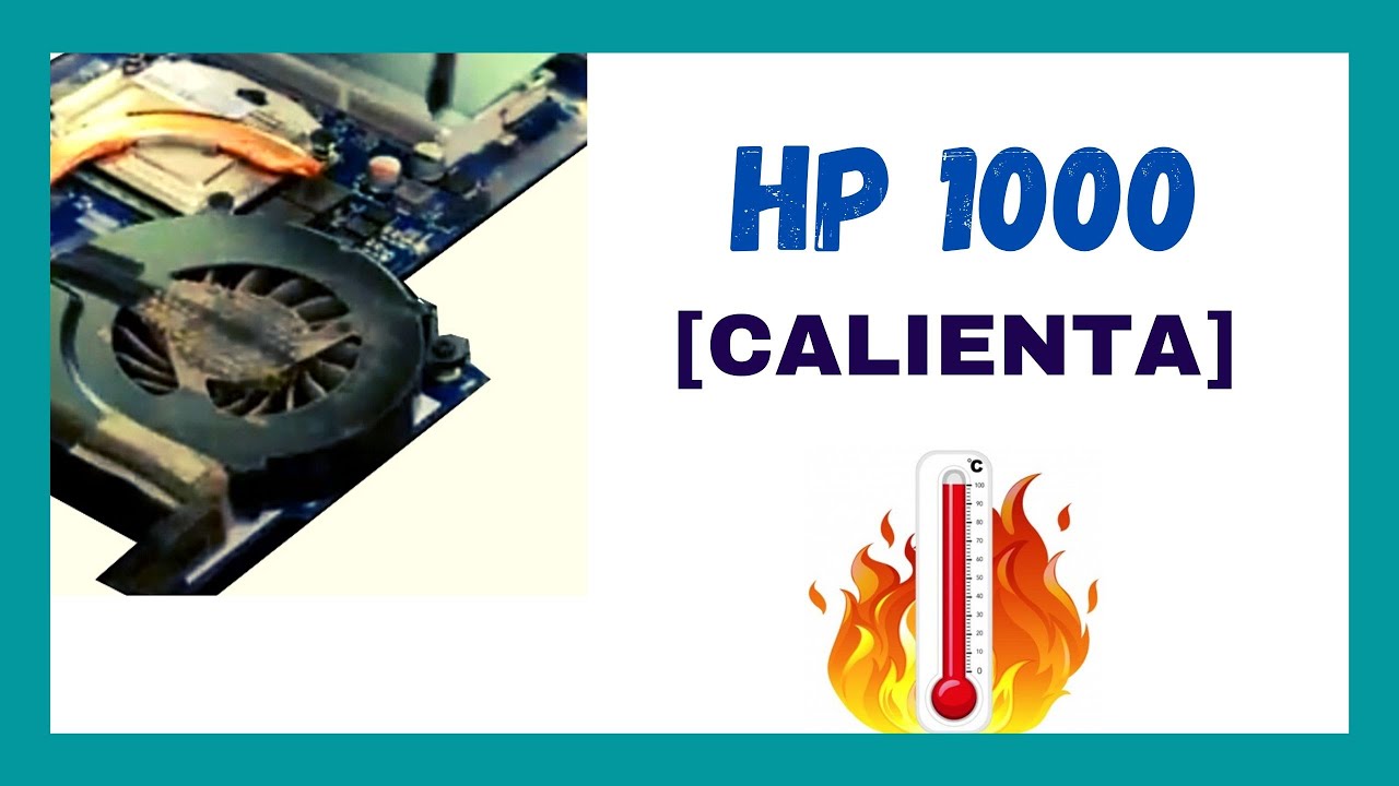 LIMPIAR sistema de refrigeración 🧯 de notebook HP 1000 ➡ [ DISASSEMBLY ]