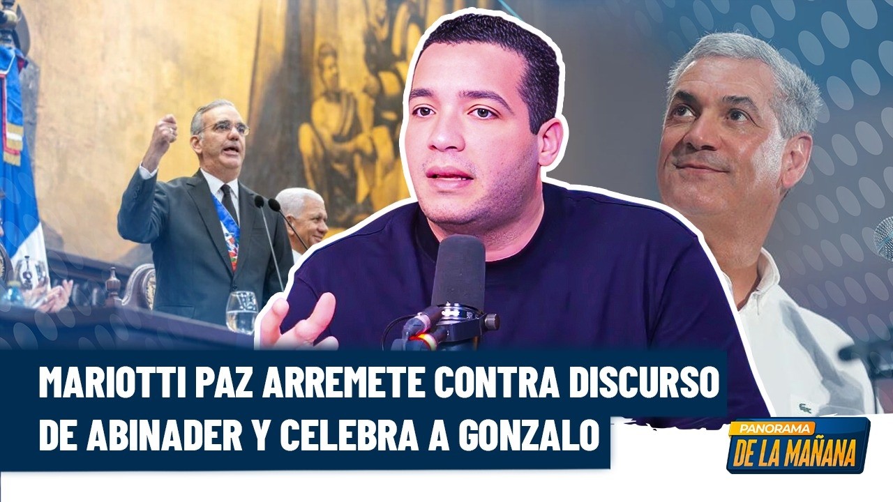 Charlie Mariotti contra discurso de Abinader, celebra a Gonzalo y anuncia 2 medidas en el congreso