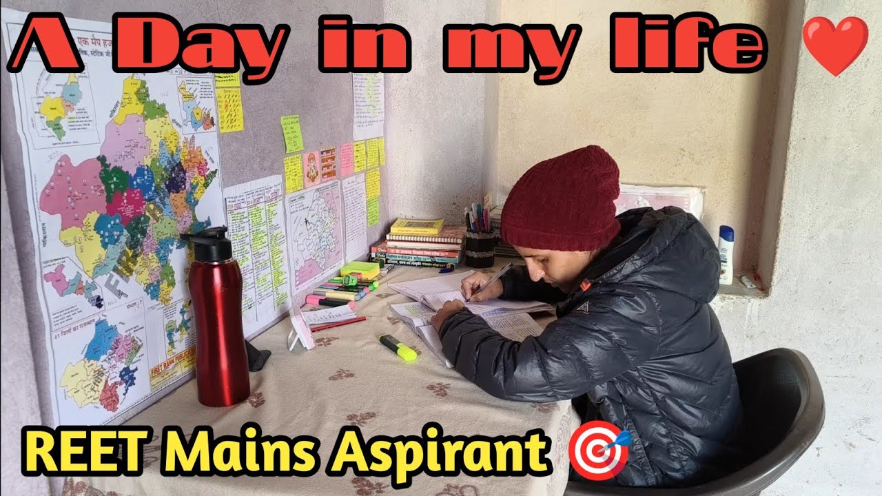 Study Vlog 🎯REET Mains  #reetmains #studyvlog #studytips #dreamdeskbyteena